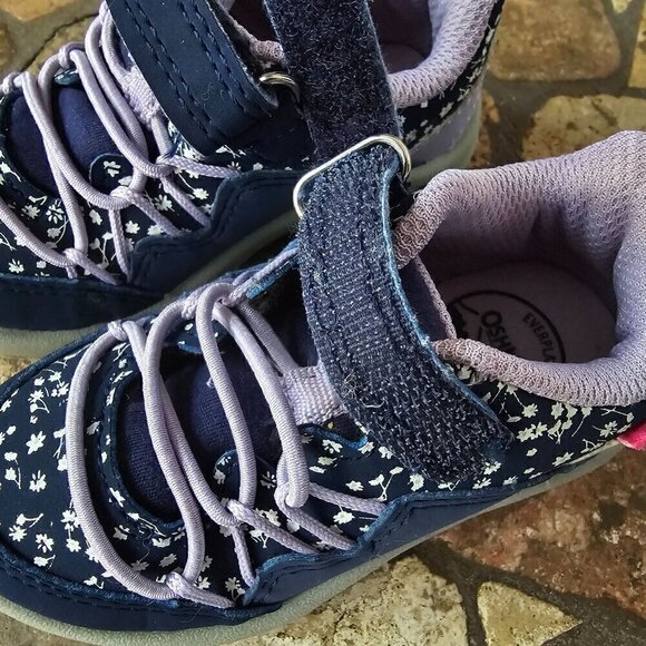 OshKosh B'gosh Toddler Girls' Everplay Sneakers, Purple With Flowers,  Size 5M - Picture 6 of 7